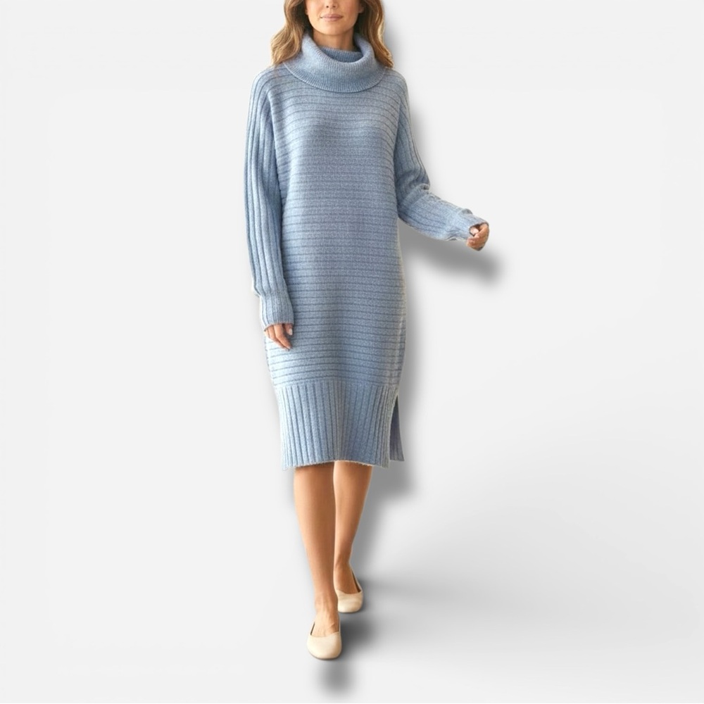 🌸New🌸 Stitchdrop Cowl Neck Knit Dress Large NWT